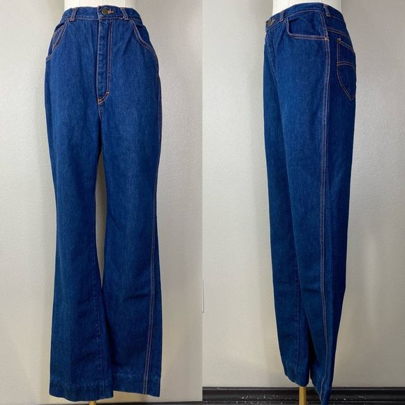 VTG Gitano dark denim high waisted jeans - Picture 2 of 5